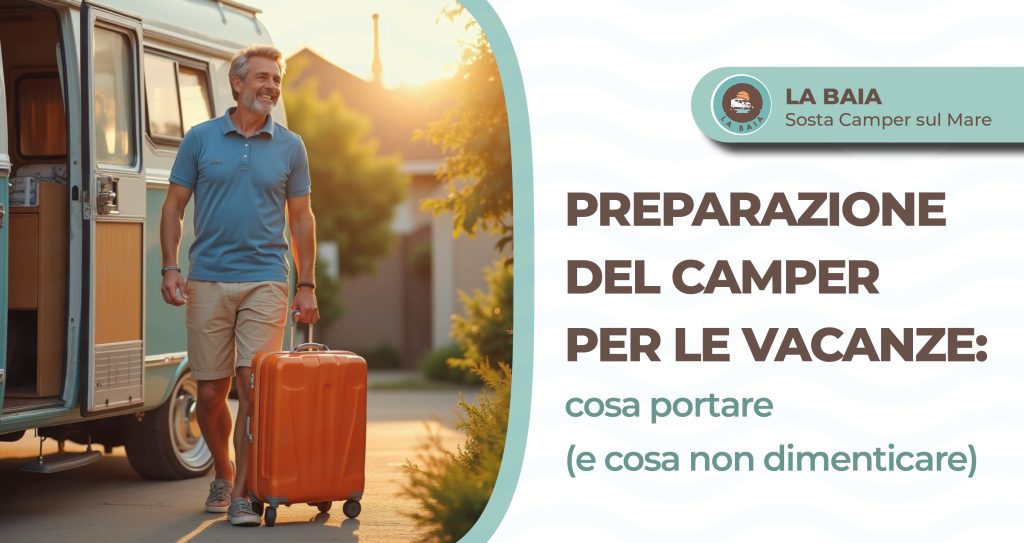 preparazione del camper per le vacanze